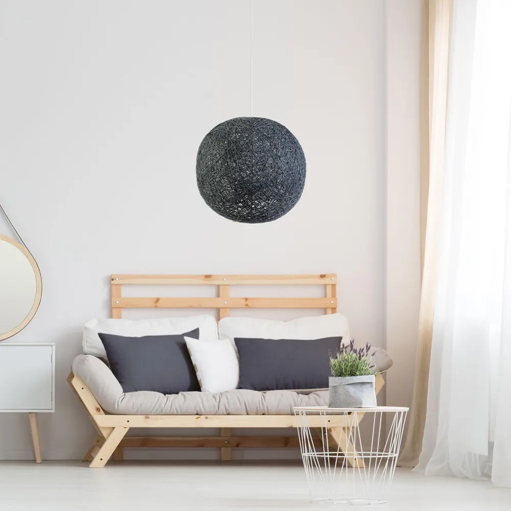 maxibazar Suspension Interieur Gris 30Cm- Lustres Et Suspensions