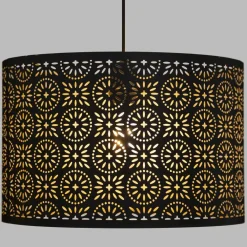 Atmosphera Suspension Metal Ajouree Gypsy Noir D.33Cm- Luminaires