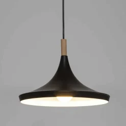 Atmosphera Suspension Metal Bois Deb Noir D.32Cm- Lustres Et Suspensions