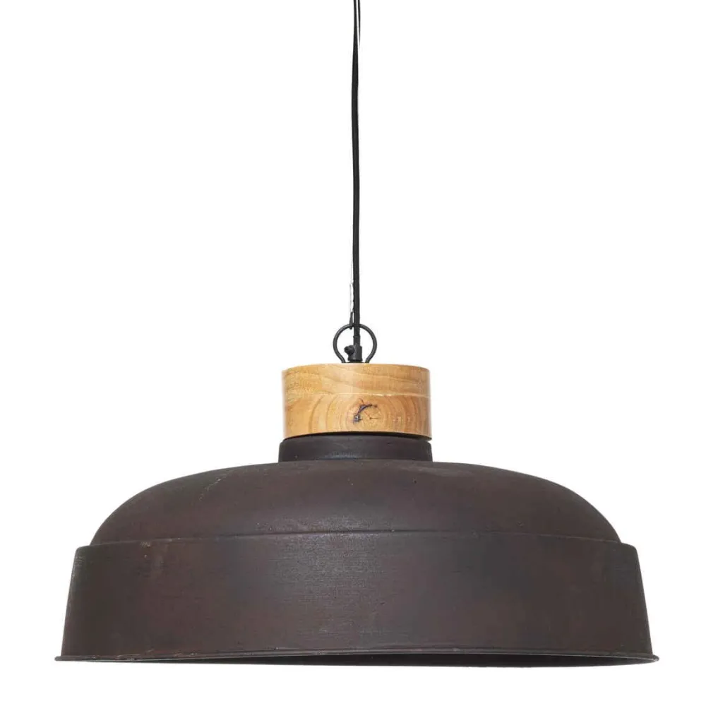 Atmosphera Suspension Metal Bois Prao Gris D.57Cm- Lustres Et Suspensions