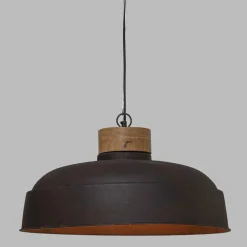 Atmosphera Suspension Metal Bois Prao Gris D.57Cm- Lustres Et Suspensions