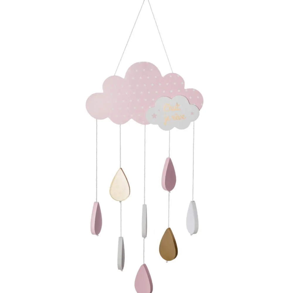 Atmosphera Suspension Nuage Rose- Objets De Decoration Pour Enfant