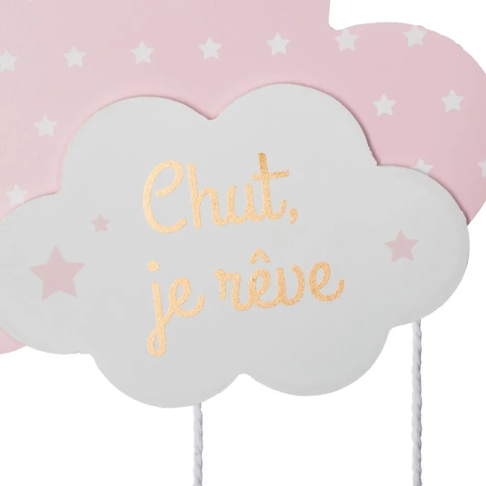Atmosphera Suspension Nuage Rose- Objets De Decoration Pour Enfant