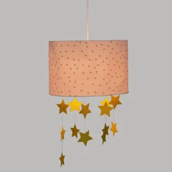 Atmosphera Suspension Rose Et Dore- Luminaires Enfant