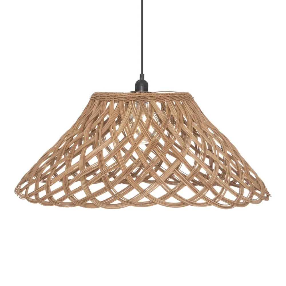 maxibazar Suspension Rotin Lour Naturel D.64Cm- Luminaires