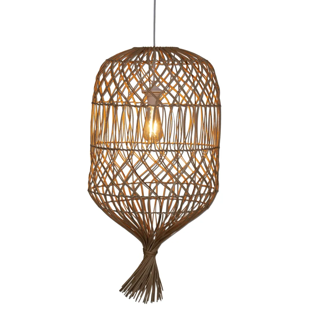 Atmosphera Suspension Rotin Milou Naturel D.38Cm- Luminaires