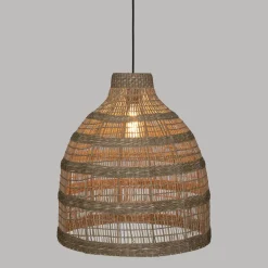 maxibazar Suspension Rotin Sea View Naturel D.45Cm- Luminaires