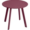 Hespéride Tables De Jardin>Table Appoint Saona D.50Cm Bordeaux Mat