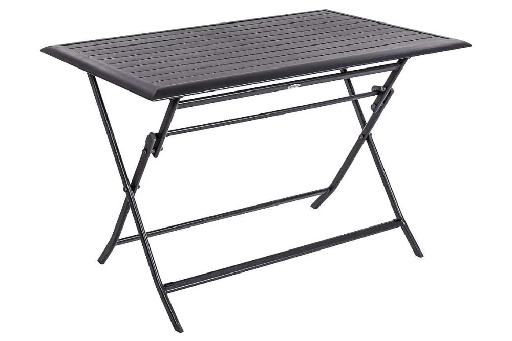 Hespéride Tables De Jardin>Table Azua Pliante Aluminium Graphite 4 Places