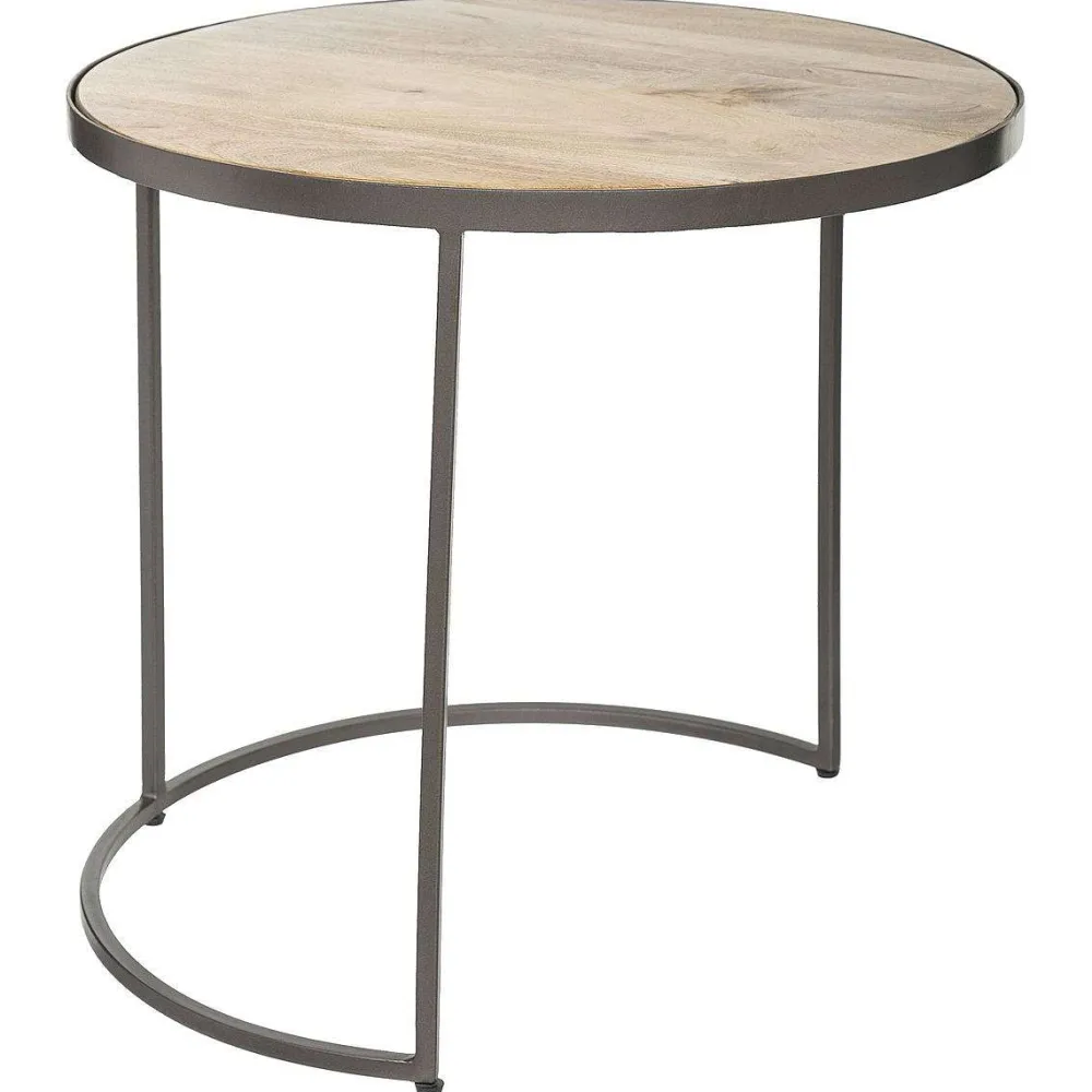 Atmosphera Tables Basses>Table Basse Metal Bois X2 Hauteur Max 51Cm