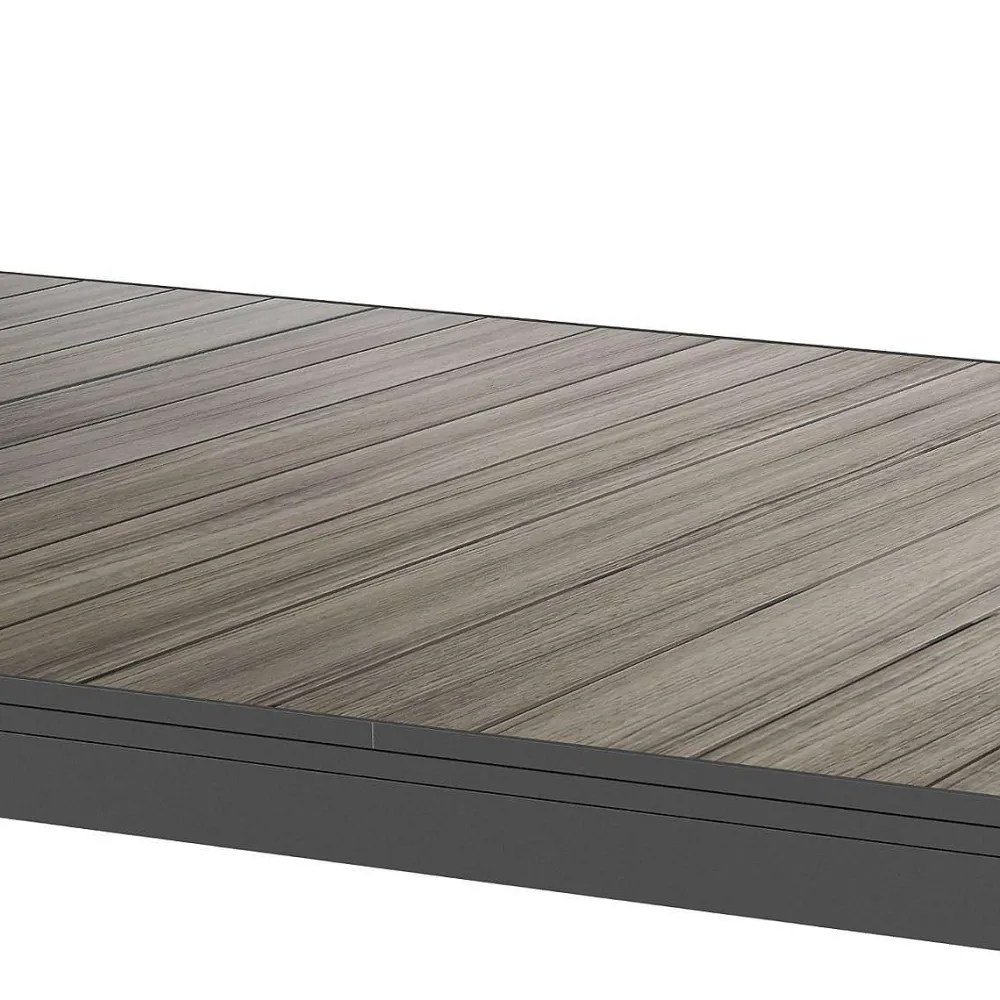 Hespéride Tables De Jardin>Table Evasion Rallonge Automatique Seigle Graphite 10 Places