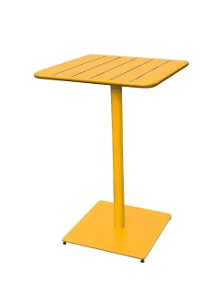 * Tables De Jardin>Table Haute Phuket Carree Ocre 2 Places