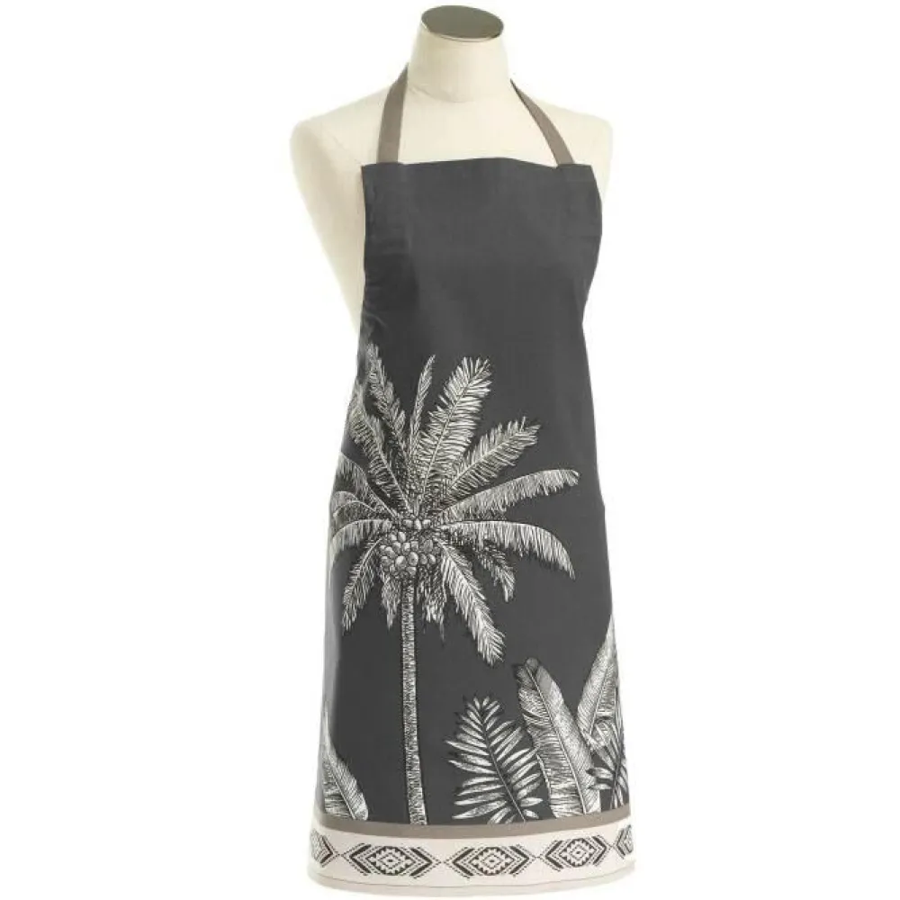 maxibazar Tablier 60X84Cm Coton Cocoty Taupe- Tabliers Et Accessoires