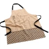 maxibazar Tablier 60X84Cm Recycle Imprime Beige- Tabliers Et Accessoires