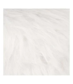 Atmosphera Tabourets>Tabouret Appoint Fourrure Oslo Blanc