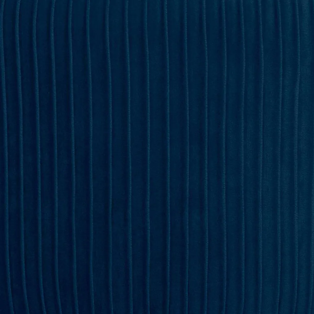 Atmosphera Tabourets>Tabouret Appoint Velours Solaro Bleu