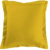 maxibazar Taie D Oreiller 63X63Cm Uni 57 Fils Lina Ocre- Taies D'Oreillers Et De Traversins