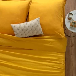 Atmosphera Taie Oreiller Ocre 63X63Cm- Taies D'Oreillers Et De Traversins