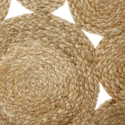 Atmosphera Tapis Ajoure En Jute D.80Cm- Tapis Deco