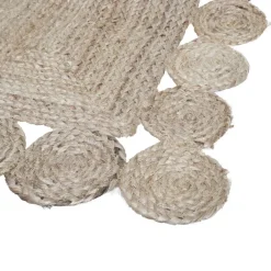 Atmosphera Tapis Ajoure En Jute 60X90Cm- Tapis Deco