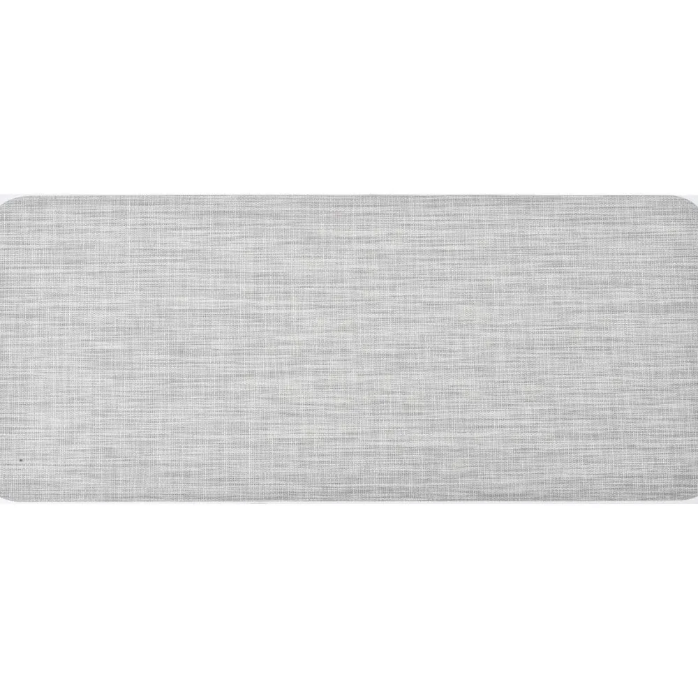 maxibazar Tapis Andy 50X120Cm Vinyle Aspect Chine Gris Clair- Tapis De Cuisine