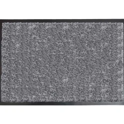 maxibazar Tapis Baptiste 80X120Cm Polyamide Pvc Bleu Gris Chine- Tapis D'Entree Et Paillassons