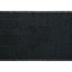 maxibazar Tapis Baptiste 80X120Cm Polyamide Pvc Noir- Tapis D'Entree Et Paillassons