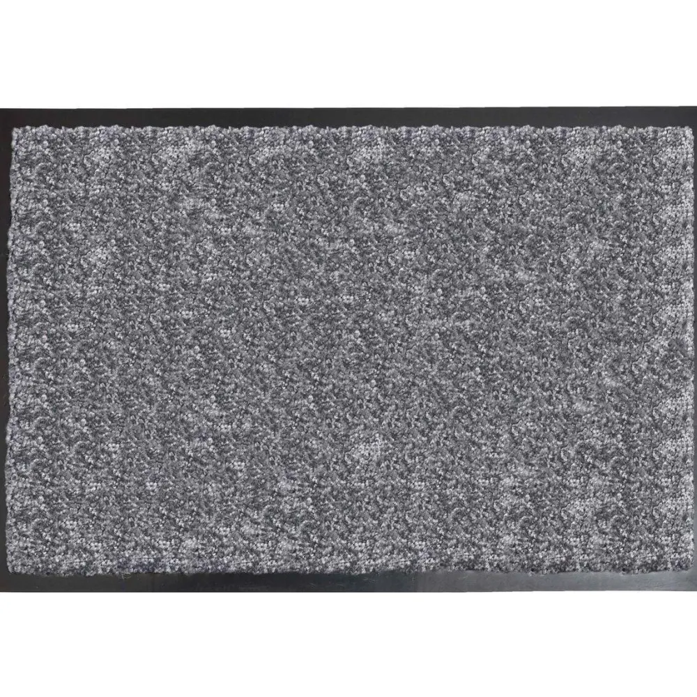 maxibazar Tapis Baptiste 40X60Cm Polyamide Pvc Bleu Gris Chine- Tapis D'Entree Et Paillassons
