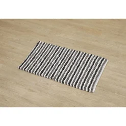 Tapis De Salle De Bain Et Wc|* Tapis Boules Tricolore 50X90Cm Blanc Gris