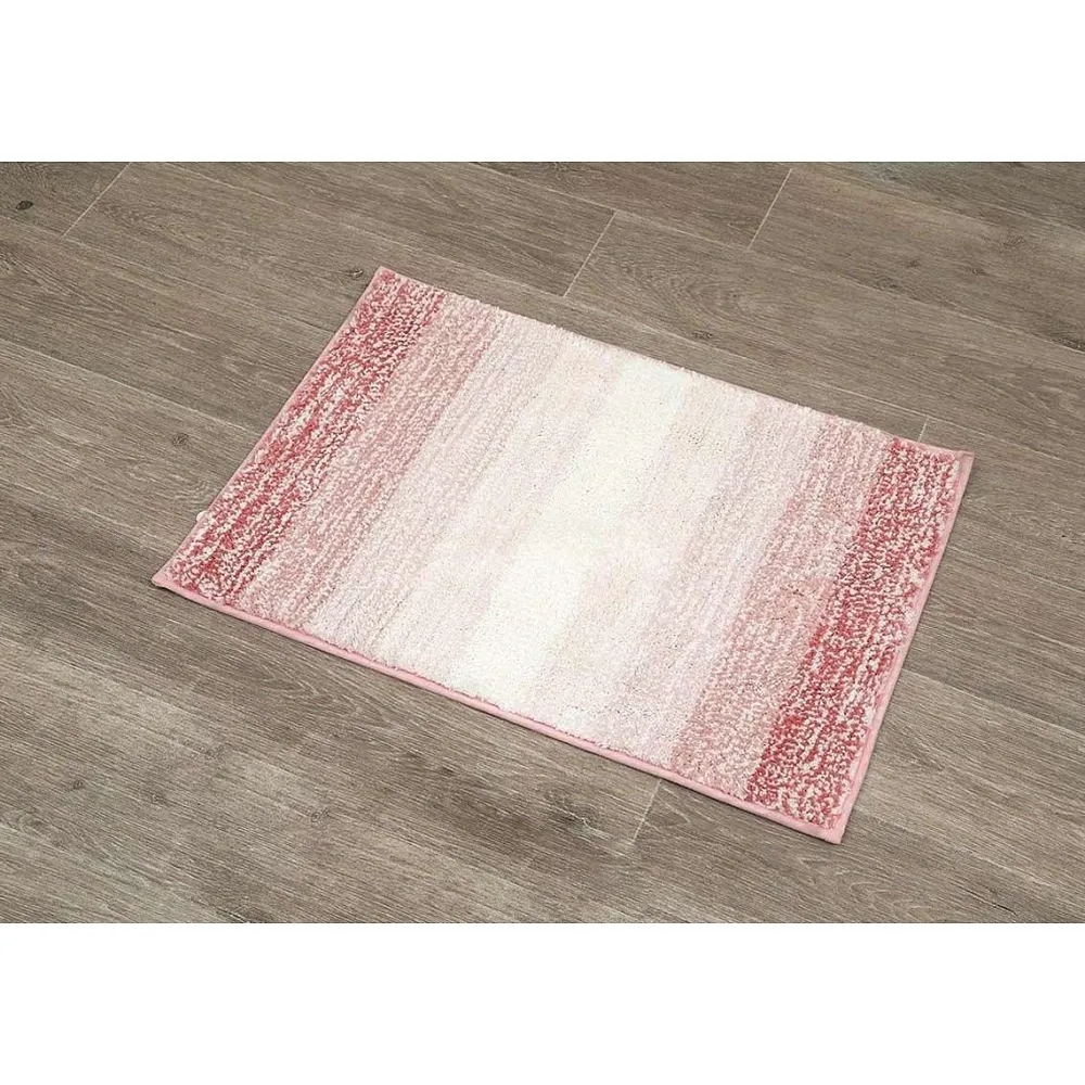 Tapis De Salle De Bain Et Wc|* Tapis Chine Microfibre 50X70Cm Degrade Rose