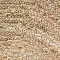 Atmosphera Tapis Cosy En Jute Et Lurex D.80Cm- Tapis Deco