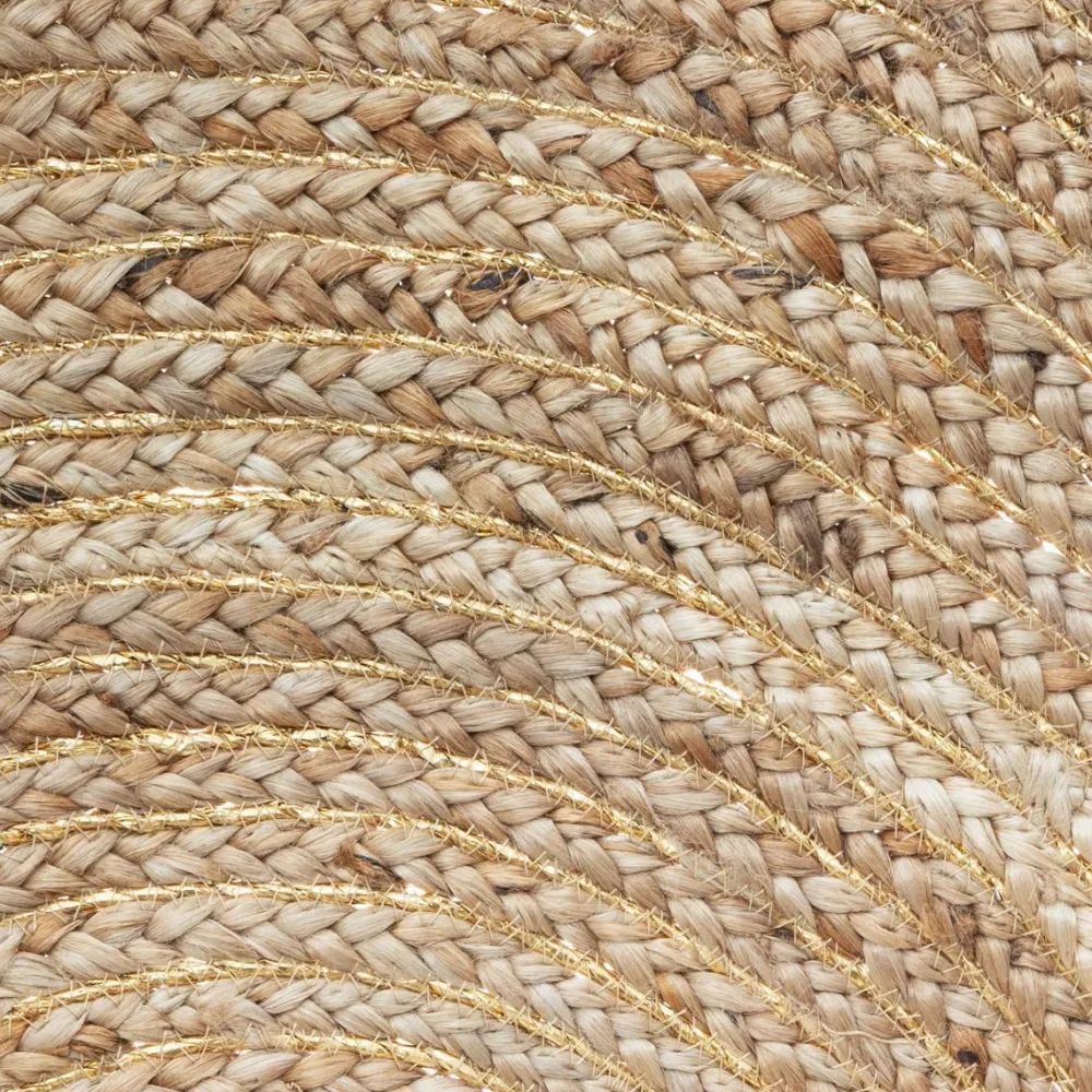 Atmosphera Tapis Cosy En Jute Et Lurex D.80Cm- Tapis Deco