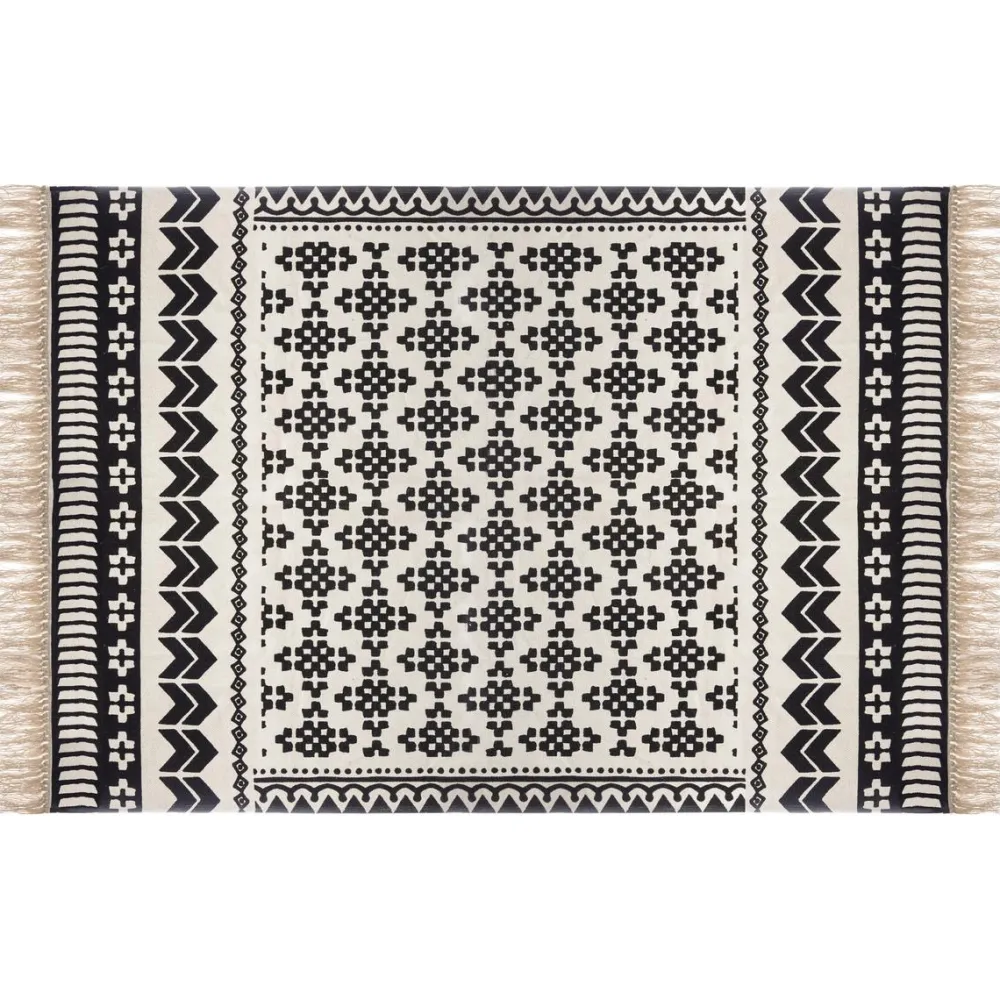 maxibazar Tapis Coton Delhi 120X170Cm- Tapis Deco