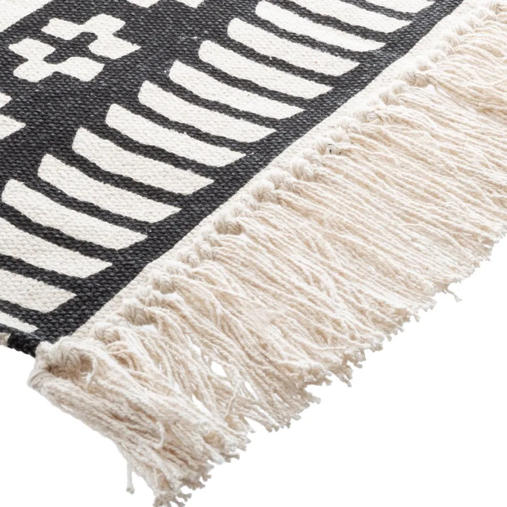 maxibazar Tapis Coton Delhi 120X170Cm- Tapis Deco