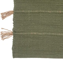 maxibazar Tapis Coton Pompon Jute 60X90Cm En Box- Tapis Deco