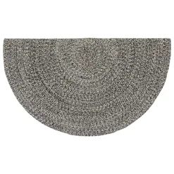 maxibazar Tapis Coton Tresse Bico Cafe D.120Cm- Tapis Deco