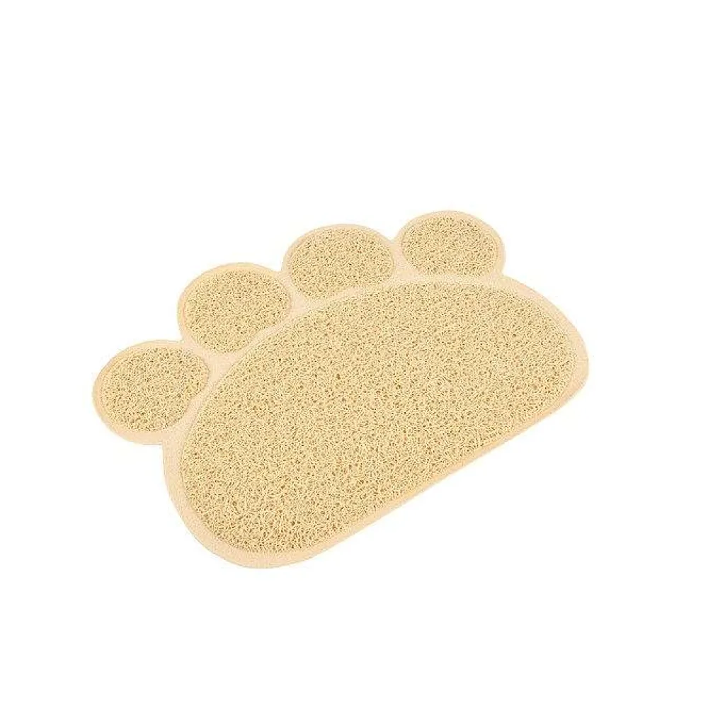 Repas Et Accessoires|* Tapis De Litiere Forme Patte D.40X30Cm Naturel