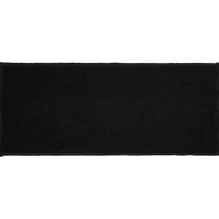 maxibazar Tapis Deco Rectangle 50X120 Cm Uni Primobis Noir- Tapis De Cuisine