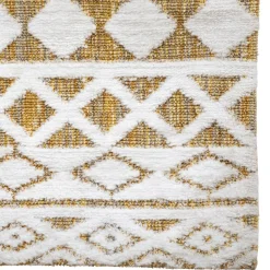 maxibazar Tapis Double Tuft Miska Ivoire 120X170Cm- Tapis Deco