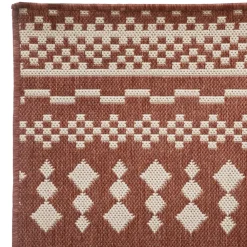 maxibazar Tapis Exterieur Et Interieur Color Terracotta 120X160Cm- Tapis Exterieur