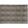 maxibazar Tapis Exterieur Et Interieur Color Noir Et Blanc 120X160Cm- Tapis Exterieur