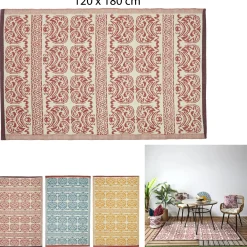 maxibazar Tapis Interieur Exterieur Jaipur 120X180Cm- Tapis Exterieur