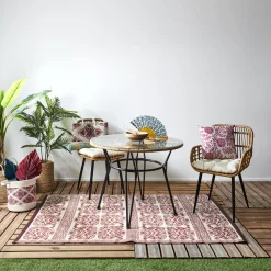 maxibazar Tapis Interieur Exterieur Jaipur 120X180Cm- Tapis Exterieur