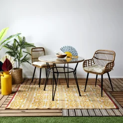 maxibazar Tapis Interieur Exterieur Jaipur 120X180Cm- Tapis Exterieur