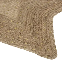 Atmosphera Tapis Jute Etoile Pois Dores- Tapis Enfant