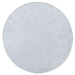 maxibazar Tapis Phosphorescent Etoile Gris 70Cm- Tapis Enfant