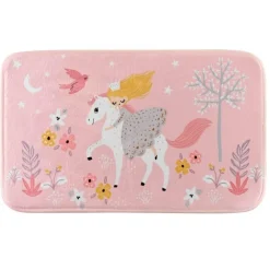 maxibazar Tapis Rectangle 45 X 75 Cm Velours Imprime Fee Des Bois- Tapis Enfant