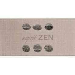 maxibazar Tapis Rectangle 50X120Cm Imprime Esprit Zen- Tapis De Cuisine