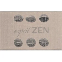 maxibazar Tapis Rectangle 50X80Cm Imprime Esprit Zen- Tapis De Cuisine