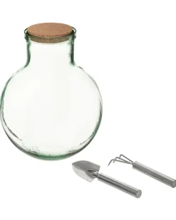 Atmosphera Terrarium Recycle Et Accessoire Metal- Caches-Pot Et Jarres